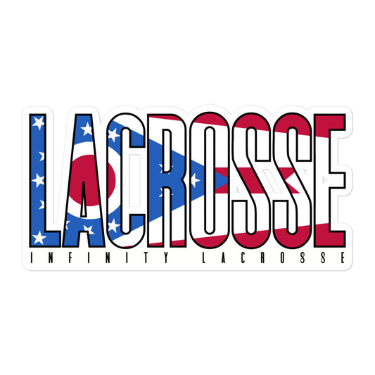 Ohio Flag Lacrosse Sticker